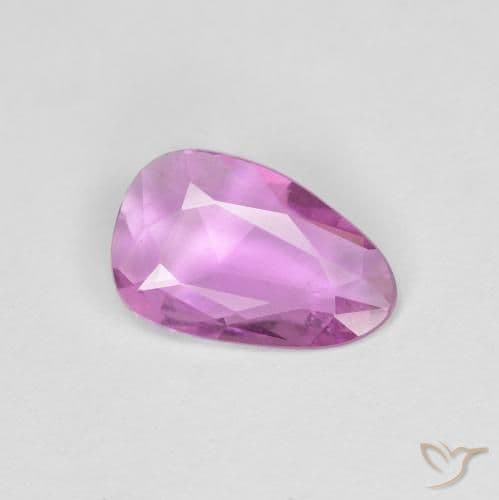 0.72ct Pinkish Purple Sapphire, Fancy Shape, 8.1x5.1 mm
