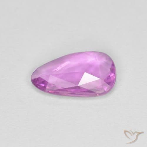 0.72ct Pinkish Purple Sapphire, Fancy Shape, 8.1x5.1 mm