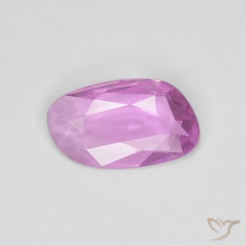 0.58ct Intense Pinkish Purple Sapphire, Fancy Shape, 7.8x4.6 mm