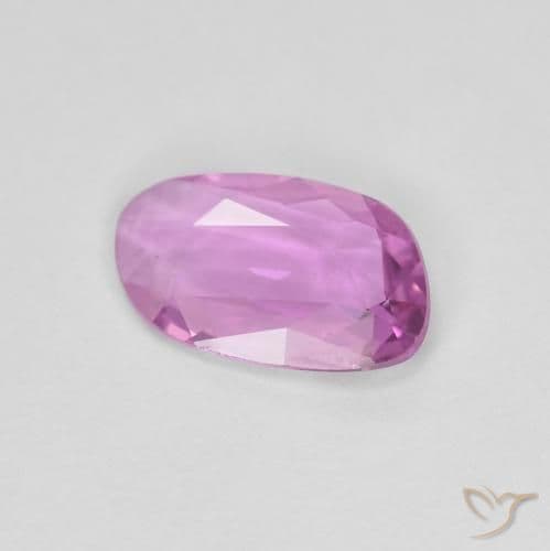 0.58ct Intense Pinkish Purple Sapphire, Fancy Shape, 7.8x4.6 mm