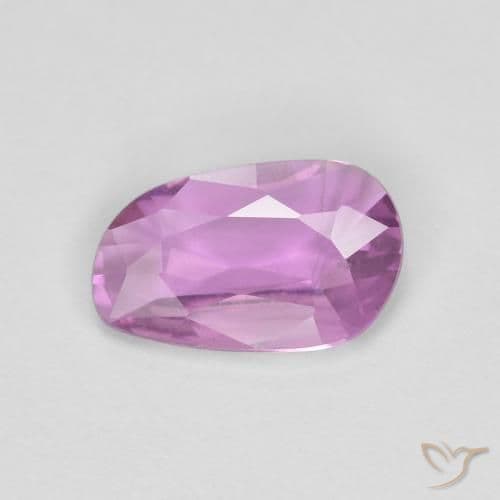 0.69ct Deep Pinkish Purple Sapphire, Fancy Shape, 7.9x4.9 mm
