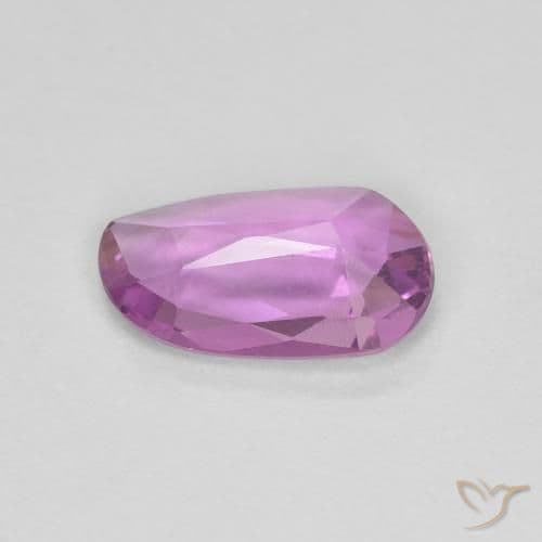 0.69ct Deep Pinkish Purple Sapphire, Fancy Shape, 7.9x4.9 mm
