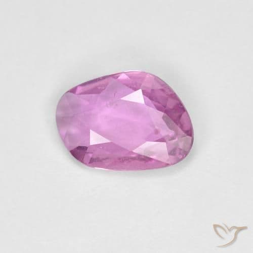 0.72ct Intense Pinkish Purple Sapphire, Fancy Shape, 7.1x5.3 mm