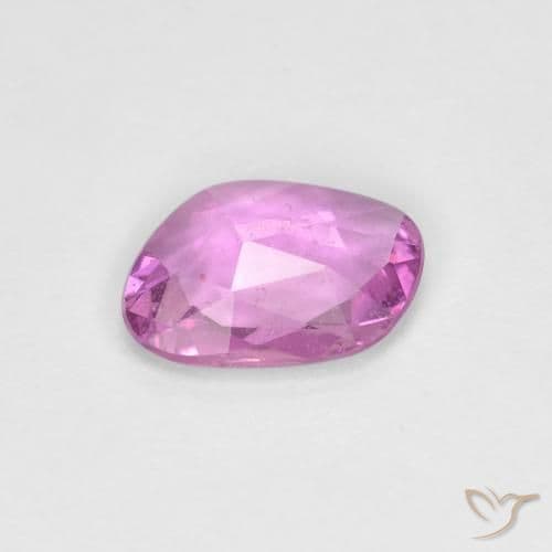0.72ct Intense Pinkish Purple Sapphire, Fancy Shape, 7.1x5.3 mm