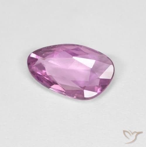 0.72ct Intense Pinkish Purple Sapphire, Fancy Shape, 8.5x5.3 mm