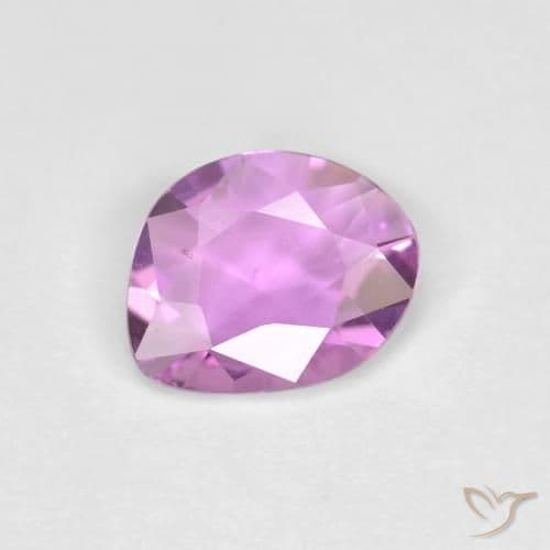 0.62ct Medium Light-Purple Sapphire, Fancy Shape, 6.6x5.1 mm