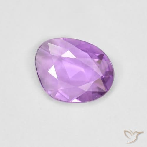 0.66ct Pinkish Purple Sapphire, Fancy Shape, 7x5.5 mm