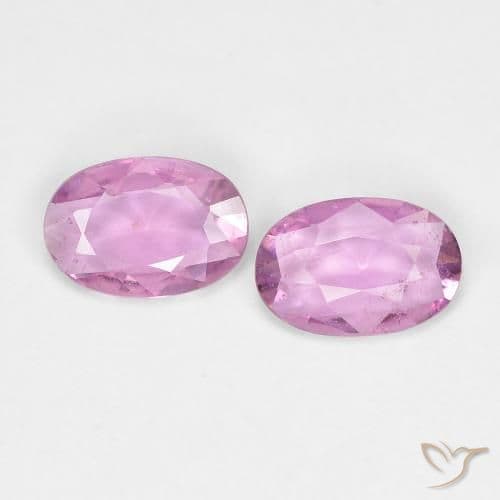 0.74ct Light Royal Purple Pink Sapphire, Oval Cut, 6x4 mm
