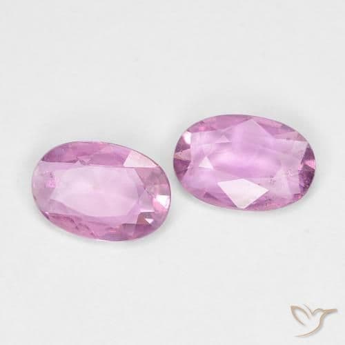 0.74ct Light Royal Purple Pink Sapphire, Oval Cut, 6x4 mm