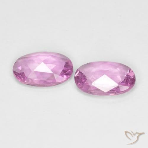 0.74ct Light Royal Purple Pink Sapphire, Oval Cut, 6x4 mm