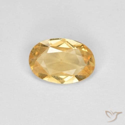 0.70ct Natural Dark Golden Sapphire, Oval Cut, 5.9x4 mm