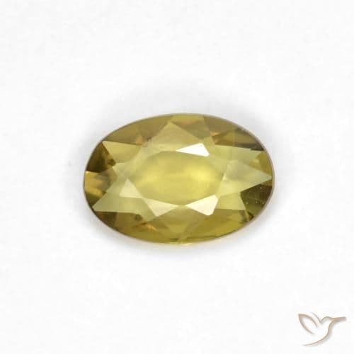 0.70ct Natural Dark Golden Sapphire, Oval Cut, 5.9x4 mm