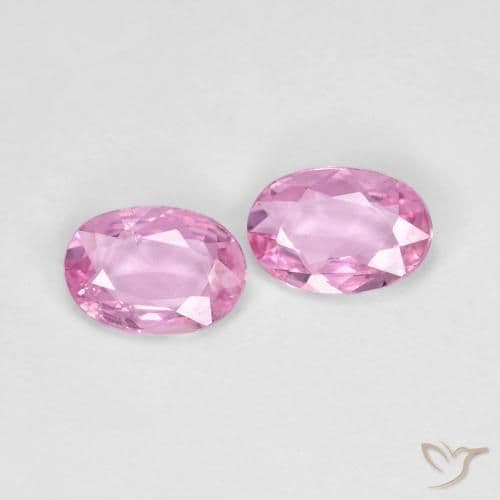 0.79ct Very Light Royal Purple Pink Sapphire, Oval Cut, 5.8x4 mm