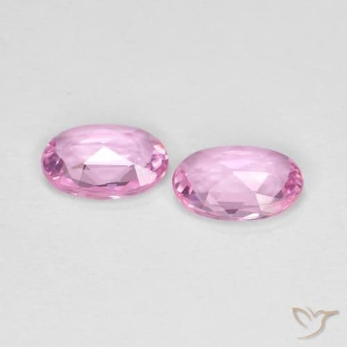 0.79ct Very Light Royal Purple Pink Sapphire, Oval Cut, 5.8x4 mm