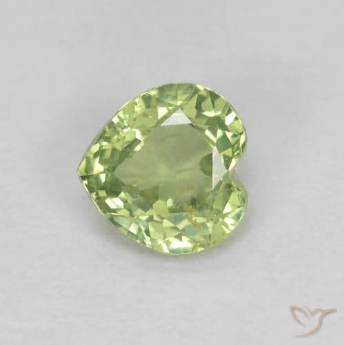 5.30ct Natural Deep Green Sapphire, Heart Shape, 11.7x9.7 mm