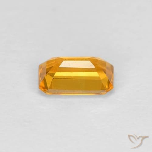 0.38ct Natural Yellow Sapphire, Emerald Cut, 5x3.2 mm