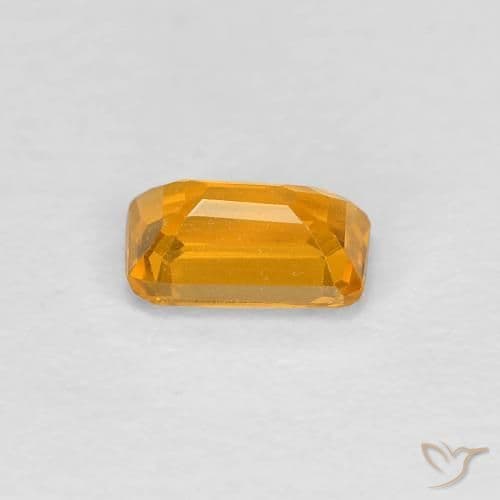 0.38ct Natural Yellow Sapphire, Emerald Cut, 5x3.1 mm