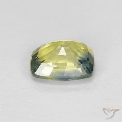 1.18ct Natural Multicolor Sapphire, Cushion Cut, 6.5x4.9 mm