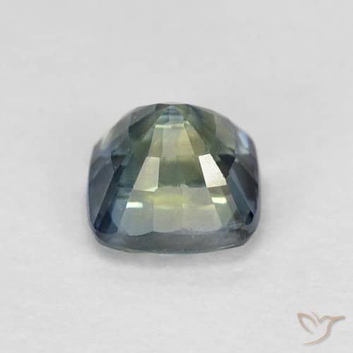 0.98ct Natural Multicolor Sapphire, Cushion Cut, 5x5 mm