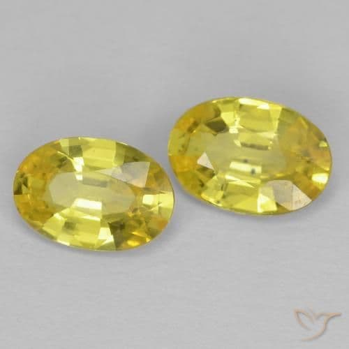 1.01ct Natural Light Yellow Sapphire, Oval Cut, 6.1x4.2 mm