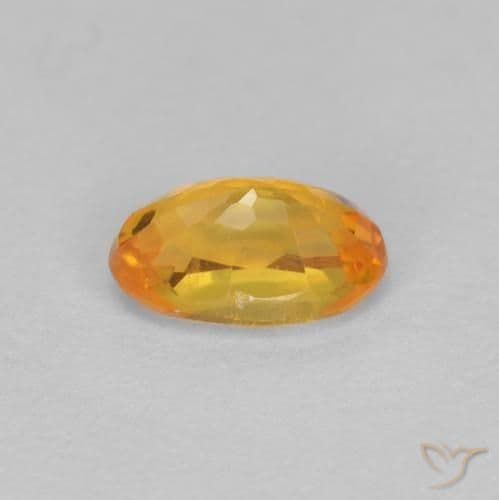 0.61ct Natural Gold Sapphire, Oval Cut, 6x3.9 mm