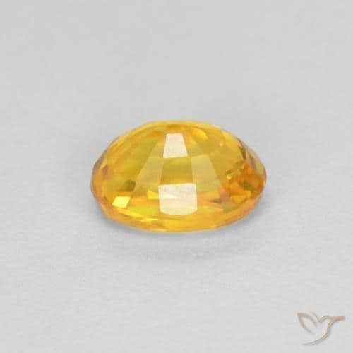 0.73ct Natural Golden Sapphire, Oval Cut, 5.7x3.9 mm
