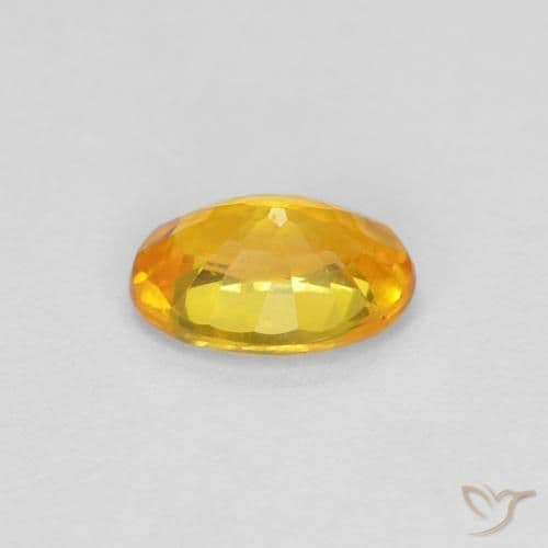 0.59ct Natural Golden Sapphire, Oval Cut, 5.9x4 mm