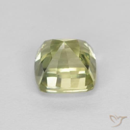 0.84ct Natural Multicolor Sapphire, Cushion Cut, 4.6x4.6 mm