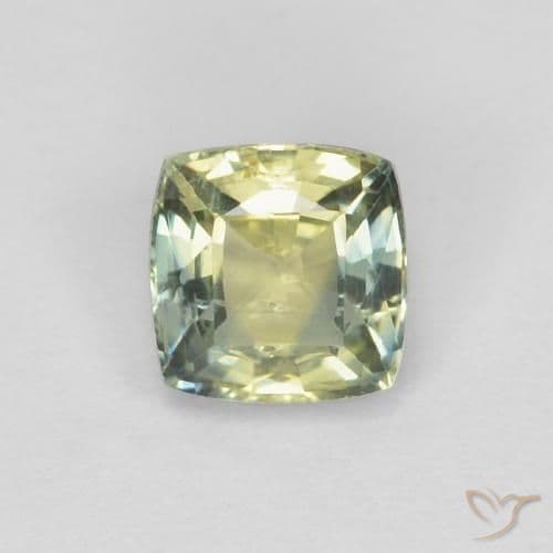 0.66ct Natural Multicolor Sapphire, Cushion Cut, 4.6x4.6 mm