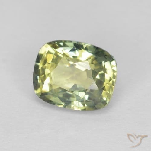 0.73ct Natural Multicolor Sapphire, Cushion Cut, 5.4x4.4 mm