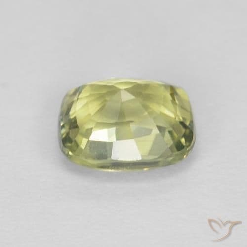 0.73ct Natural Multicolor Sapphire, Cushion Cut, 5.4x4.4 mm