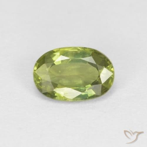 0.53ct Natural Forest Green Sapphire, Oval Cut, 5.8x4 mm