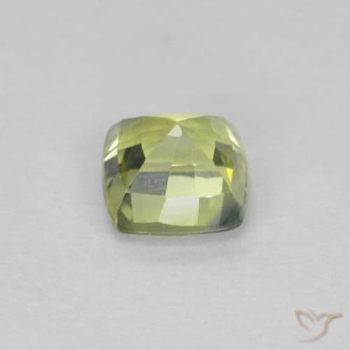 0.51ct Natural Multicolor Sapphire, Cushion Cut, 4.1x4 mm