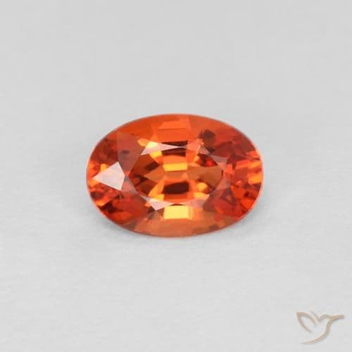 0.51ct Bright Crimson Red Sapphire, Oval Cut, 5.9x3.9 mm