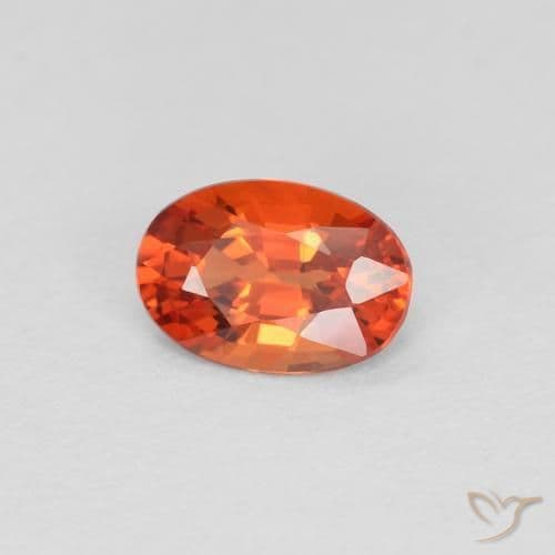 0.49ct Natural Intense Red Sapphire, Oval Cut, 5.7x4 mm