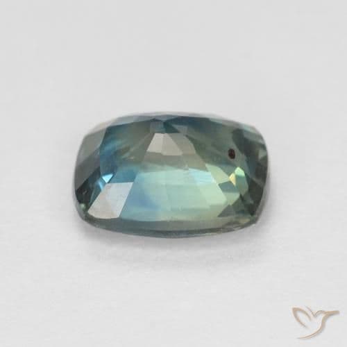 1.13ct Natural Multicolor Sapphire, Cushion Cut, 6.5x5.3 mm