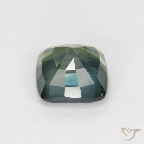 1.14ct Natural Multicolor Sapphire, Cushion Cut, 5.5x5.4 mm