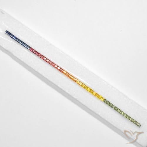 2.75ct Natural Multicolor Sapphire, Square, 3x2.9 mm