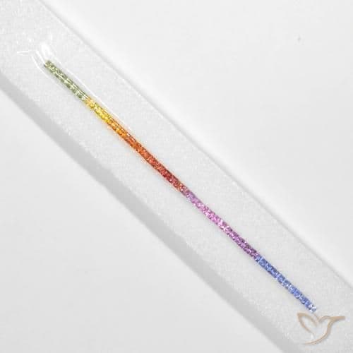 2.57ct Natural Multicolor Sapphire, Square, 2.7x2.5 mm