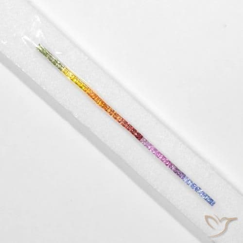 5.29ct Natural Multicolor Sapphire, Square, 2.6x2.6 mm