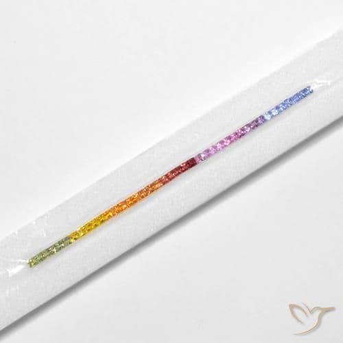 5.29ct Natural Multicolor Sapphire, Square, 2.6x2.6 mm