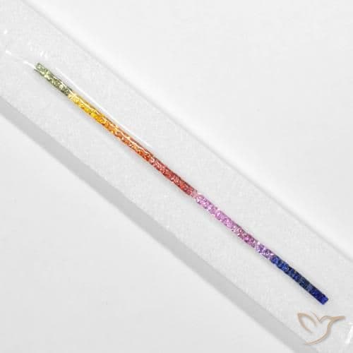 2.57ct Natural Multicolor Sapphire, Square, 2.7x2.5 mm