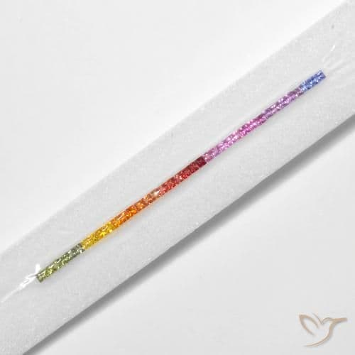 6.18ct Natural Multicolor Sapphire, Square, 2.6x2.5 mm