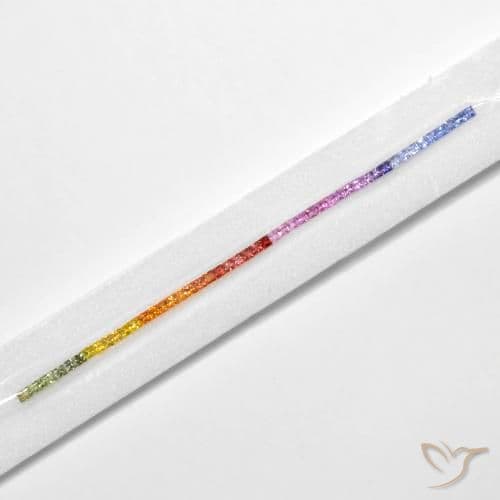 6.32ct Natural Multicolor Sapphire, Square, 2.6x2.6 mm