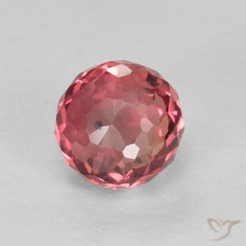 0.48ct Natural Pinkish Red Sapphire, Round Cut, 3.97 mm