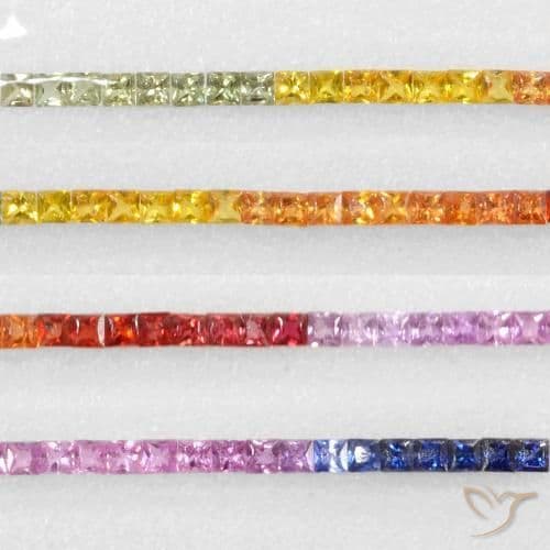 6.06ct Natural Multicolor Sapphire, Square, 2.6x2.5 mm