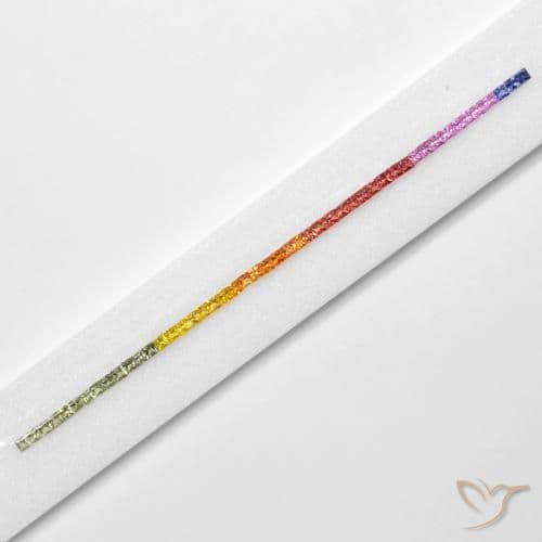 7.97ct Natural Multicolor Sapphire, Square, 2.9x2.8 mm