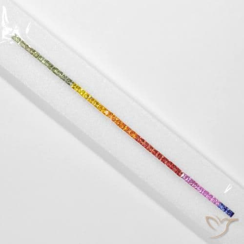 7.97ct Natural Multicolor Sapphire, Square, 2.9x2.8 mm