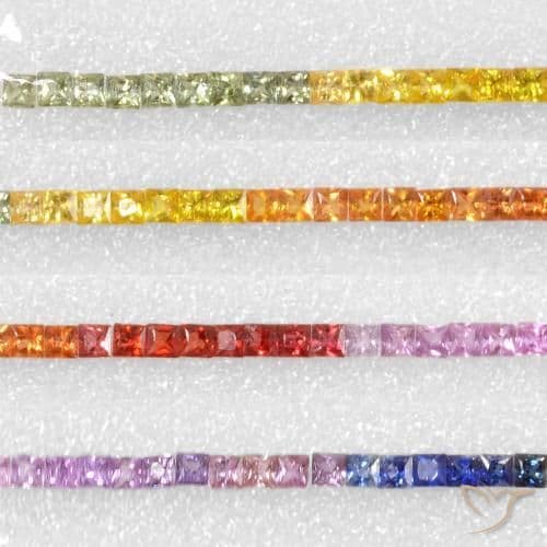 6.06ct Natural Multicolor Sapphire, Square, 2.6x2.5 mm