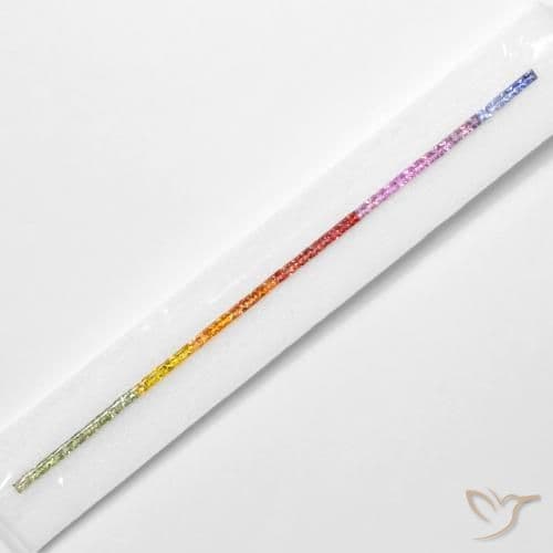 8.29ct Natural Multicolor Sapphire, Square, 2.7x2.7 mm